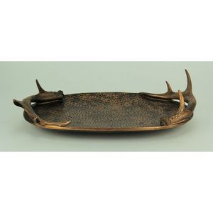 Plateau en métal gris de style antique de qualité supérieure avec des utilisations alternatives parfait pour l'affichage décoratif de table à manger de cuisine et plus - Product Image 6