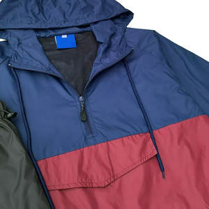 2023 venta al por mayor chándal de hombre barato personalizado chándal cortavientos de alta calidad chándal con capucha de media cremallera pulóver chándal de hombre - Product Image 2