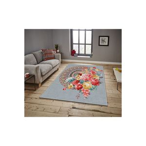 เสื่ออาบน้ำลายดอกไม้พิมพ์ดิจิตอล3D พรมปูพื้นกันลื่น288NGR1634 - Product Image 2