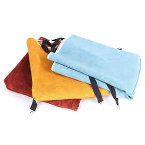 Welding Workshop <b>Leather</b> <b>Apron</b> Pockets Adjustable Heat Fire Resistant Eco-friendly Customizable Safety Feature - Product Image 4