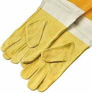 Guantes de apicultura de cuero de primera calidad personalizados, puños elásticos extralargos, diseño ventilado, compatibilidad con pantalla táctil para el día a día al aire libre - Product Image 2