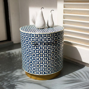 Tabouret Console de Qualité Supérieure avec Incrustation d'Os par Tradebyd Modern Artisan Design avec Fonction Réglable pour l'École ou la Chambre à Coucher - Product Image 2