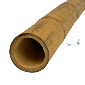 Pôles de bambou naturels séchés au soleil pour balustrades, couvre-pôles épais pour fontaines de jardin et plantes grimpantes, jaune - Product Image 1