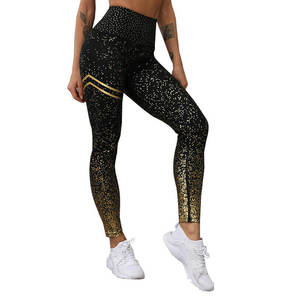 Leggings taille haute super doux sans couture avec poche mobile Yoga Butt Lifting Print Mid Waist Fitness pour les femmes - Product Image 6