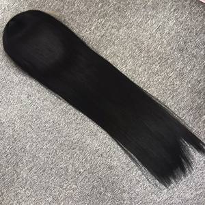 Cheveux humains vierges 100% avec fermeture à lacet frontal HD Cheveux raides en os pour femmes Bla Couleur naturelle - Product Image 4