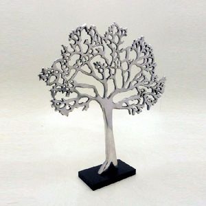 Best Seller Decorative Tree of <b>Life</b> Metal Silver Sculpture for Home Decoration New Collection Metal Tree Sculpture - Product Image 5