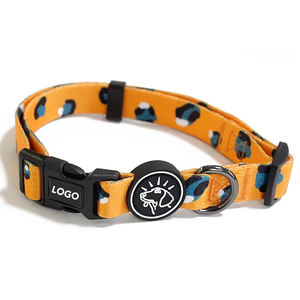 Collier de luxe OEM de qualité supérieure pour chien, vente en gros, motif personnalisé rembourré en polyester imprimé par sublimation - Product Image 4