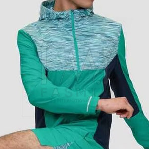 Comfortable Men Windbreaker Sets For Custom Pattern Style Summer Casual Two Piece Sets With <b>Zip</b> <b>Up</b> Collar - Product Image 5