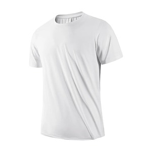 Camiseta de algodón 100% para hombre, camisetas finas de verano suaves informales para Fitness, ropa de casa para hombre, camiseta sólida de manga corta con cuello redondo para hombre - Product Image 4