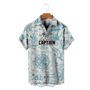 Chemises tendance de qualité supérieure pour hommes Chemises décontractées à demi-manches Personnaliser les chemises élégantes imprimées en 3D - Product Image 1