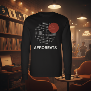 T-shirt a maniche lunghe Retro Minimal Afrobeats Jazz Tee - Product Image 1