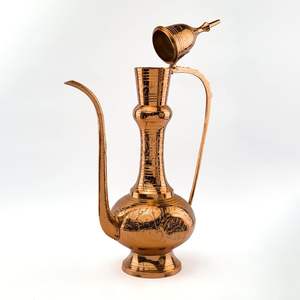 Récipient à eau en laiton, vase à verser, carafe à eau fonctionnelle, pot de table, porte-liquide pour boire de l'eau, style antique, maison - Product Image 6