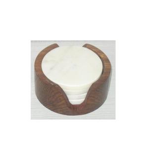 100% sous-verre en marbre pour hôtel tasse à thé caboteur meilleure qualité pour sous-verre en marbre forme ronde fête d'anniversaire utilisation de Table de mariage - Product Image 5