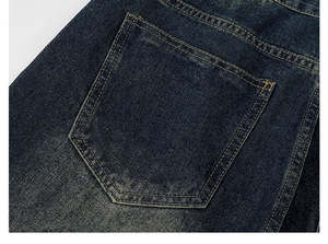 Pantalones Vaqueros Anchos de Mezclilla Vintage para Hombre, de Alta Calidad, Estilo Y2K, Ajuste Regular, Desgastados, Estilo Hip Hop, Peso Medio, para Invierno y Otoño - Product Image 4