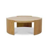 Meubles ronds de salon de conception simple et moderne en bois massif table basse naturelle de l'exportateur et du fabricant indiens