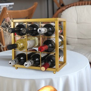 Silver wine bottle storage rack holder for <b>kitchen</b> home decoration dining <b>table</b> champagne wine display rack holder bar wholesale - Product Image 5