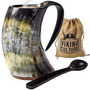 Mug en corne de buffle moderne nordique poli, fait main, écologique, couleur personnalisée, de qualité supérieure |   Décoration d'intérieur de style animalier - Product Image 6