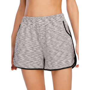 Pantalones cortos de cintura alta de 96% Spandex de nailon 4% para mujer, forro transpirable con bolsillo oculto deportivo de ajuste verdadero, forro transpirable oculto - Product Image 1