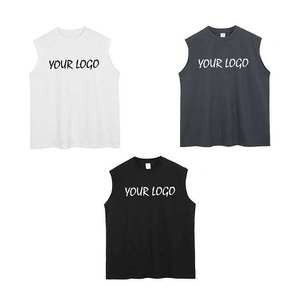 Wholesale Customize 100% Cotton <b>Canvas</b> Short Sleeve T-Shirt Quick Dry Breathable Anti-Wrinkle Regular Fit Solid Pattern Men's - Product Image 5