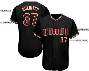 คุณภาพสูงเสื้อเบสบอลเครื่องแบบผู้ชายปักระเหิดเสื้อเบสบอล OEM ขายส่งอัตราการปรับแต่ง - Product Image 2