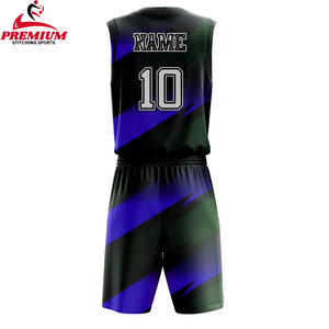 OEM Custom High Quality Breathable <b>Basketball</b> Uniforms Set Sublimation Sports Wear <b>for</b> Men <b>Kids</b> Printed Rhinestone Techniques - Product Image 2