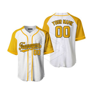 Pakistan Made Design Polyester 2023 High Quality Half Sleeves Men Sports Wear Baseball Jersey - Product Image 5