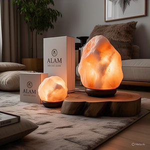 Customized Packing 15-20Kg Organic Natural Himalayan Salt <b>Lamp</b> Feng Shui Cross Flower Angel Design Religious Home Decoration - Product Image 4