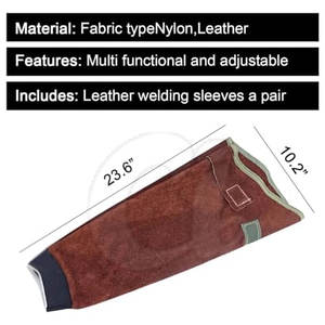 Manchons de soudage en cuir réglables Équipement de sécurité Manchons de soudage Manchons de soudage les plus vendus - Product Image 4
