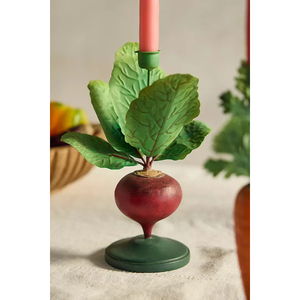 Royal Iron Strawberry Plant <b>Candle</b> Stand Green Leaves <b>Red</b> Berries White Flowers Durable Metal Base Home Decoration - Product Image 6