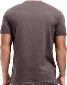 Crew Fitness T-shirts en tissu tricoté en coton lourd de qualité supérieure pour hommes, durabilité, confort avec logo brodé - Product Image 2