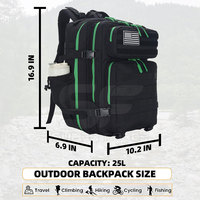 Sac tactique multifonctionnel avec poche avant à accès rapide et ceinture réglable Sac tactique avec intérieur spacieux