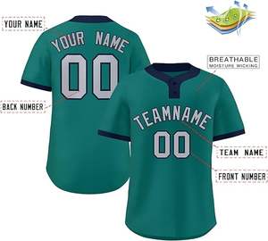 Ropa deportiva personalizada, uniformes de béisbol personalizados, camiseta con logotipo personalizado, camiseta de béisbol dorada negra en blanco - Product Image 2