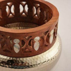 Venta directa de fábrica Diseño de alambre de metal Aspecto árabe Soporte de candelita de Oriente Medio La mejor calidad Hotpot Ramadán Buffet Uso Calentador de alimentos - Product Image 5