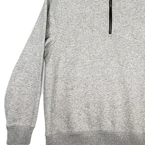 Sweat-shirt à demi-fermeture éclair pour hommes de qualité supérieure avec col montant à manches longues Streetwear Options de couleur personnalisées pull confortable de haute qualité - Product Image 4