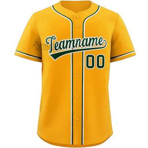Camiseta de béisbol vintage con sublimación personalizada para hombres, camisetas de béisbol de secado rápido transpirables de poliéster con botones para jóvenes, calidad superior - Product Image 6