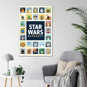 Affiche murale alphabet ABC Star Wars style moderne - Product Image 3