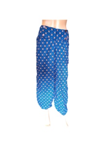 Pantalon évasé décontracté en rayonne imprimé pour femme, motif logo personnalisé, respirant, style bohème, taille mi-élastique pour printemps-été - Product Image 5