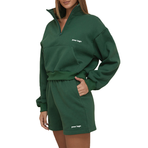 Custom Logo OEM <b>Women's</b> Casual 2-Piece Track <b>Suit</b> Custom Spring-Summer <b>Women</b> Clothing Street Loose <b>Short</b> Sets - Product Image 5