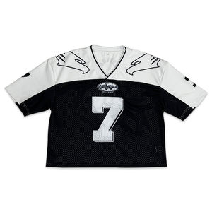 Maillot de football américain recadrée en maille sublimée de qualité supérieure à la vente en gros Streetwear personnalisé Football rétro américain - Product Image 3