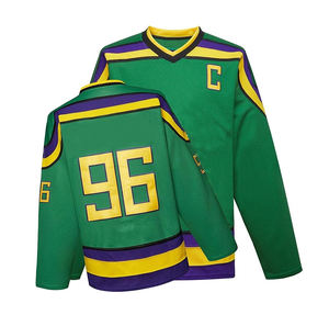 Maillot de hockey sur glace en polyester de haute qualité conception libre impression par sublimation logo brodé maillot de hockey sur glace personnalisé - Product Image 1