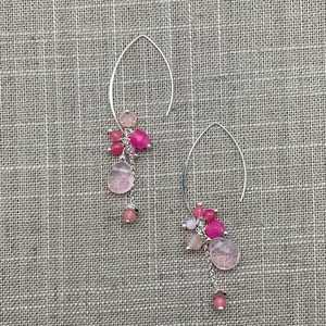 <b>Crystal</b> Beads Silver Plated Earrings Stylish Homemade Bohemian Seed Bead Earrings Unique Fashion Handmade Jewelry CreativeDesign - Product Image 4