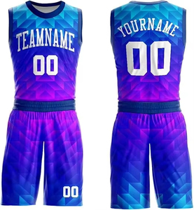 ชุดบาสเก็ตบอลสำหรับผู้ชายเสื้อบาสเก็ตบอลผ้าโพลีเอสเตอร์ Uniform100 - Product Image 2