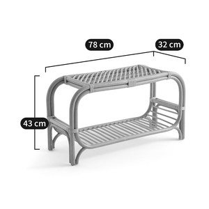 Nouvelle collection de bancs en rotin tressé naturel faits à la main pour la décoration de la maison, design minimaliste, capacité de 100 kg, peinture à 2 couches - Product Image 6