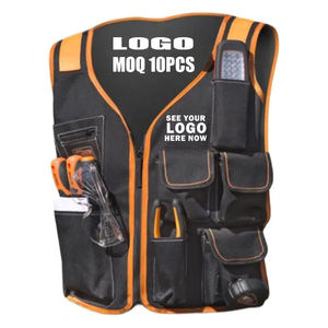 Chaleco de Trabajo Protector de Alta Visibilidad con Logotipo Personalizado, Reflectante, Resistente, con Múltiples Bolsillos, Compatible con OEM, Portaherramientas - Product Image 1