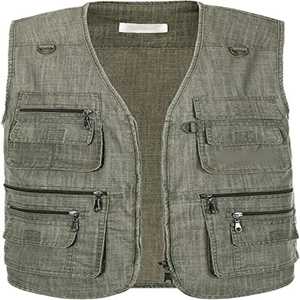 2025 hombres verano trabajo al aire libre Safari pesca viaje Cargo chaleco chaqueta Multi bolsillos en Pakistán para hombres adultos Chaleco de cuero - Product Image 1