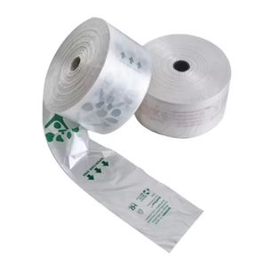 Vietnam origin 100% Biodegradable and Compostable Fruit Vegetable Bag on Roll With Flat Sealing for Supermarket - Product Image 1