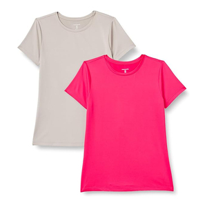 T-shirt pour femme, tissage léger, contour doux, respirant, motif fluide, structure souple, confort quotidien, mouvement fluide - Product Image 5