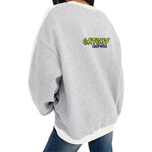 Sweat-shirt en polaire de qualité supérieure, col rond, tissu doux au toucher, pull décontracté d'hiver pour hommes et femmes, fournisseur en gros - Product Image 6