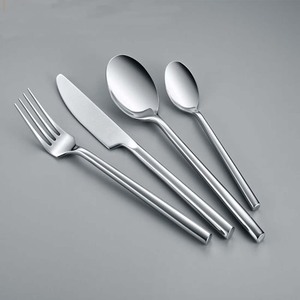 ชุดเครื่องเงินสแตนเลสขัดเงาเคลือบเงาทำจากเงินรอยัลด้ามเข็มแบบเรียบง่ายเต็มรูปแบบดีไซน์สุดสร้างสรรค์ - Product Image 3