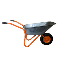 Carretilla de Acero para Construcción Industrial con Doble Manillar, Neumático Personalizable OEM para Compras y Uso con Herramientas
